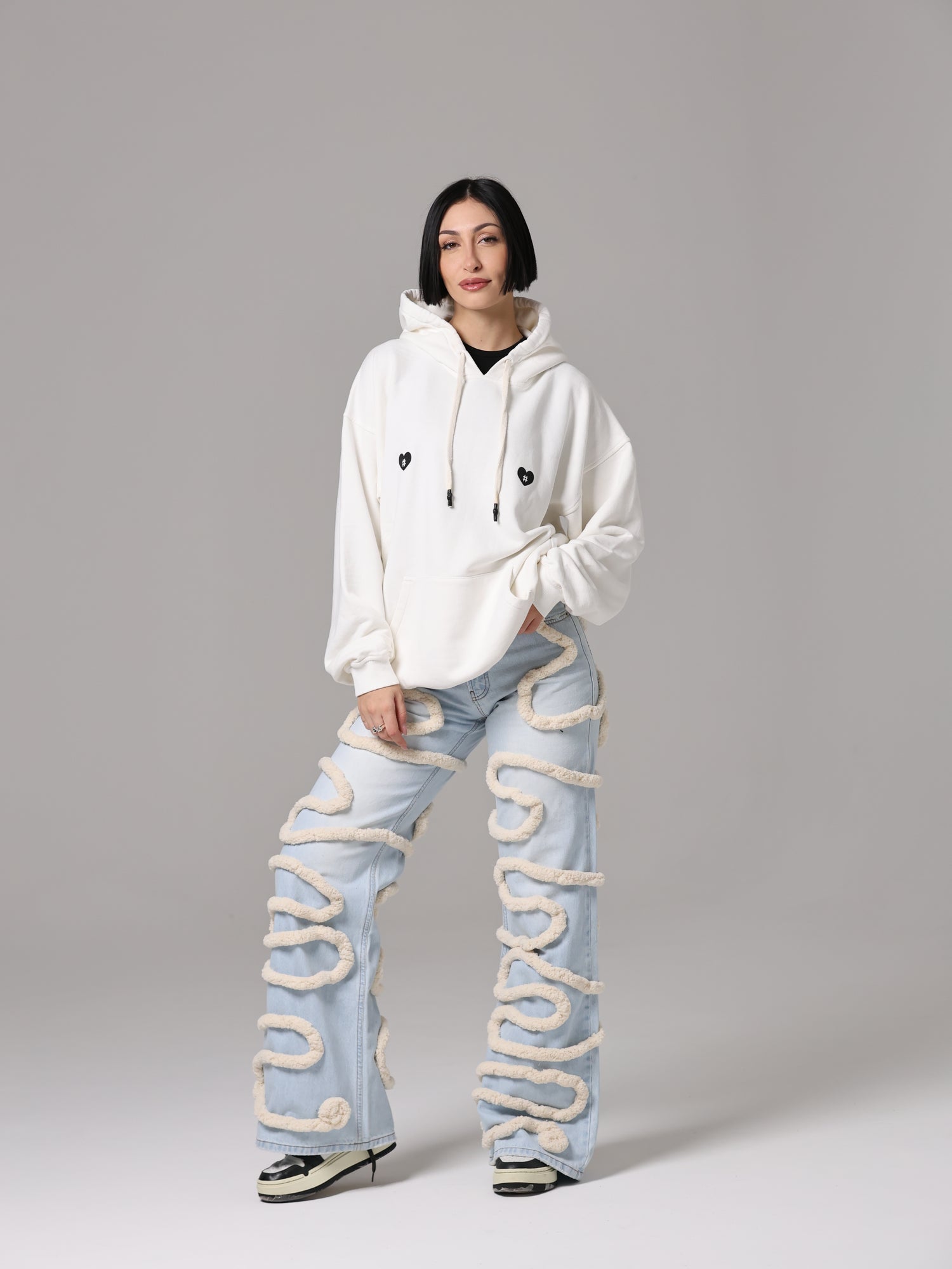 EASY MAXI HOODIE - WHITE